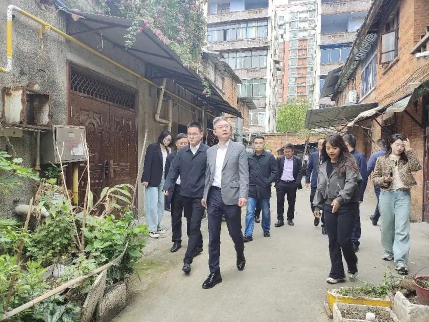 德陽市委常委、組織部部長周鴻調研督導紅雨村七組城市更新項目推進工作